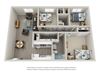Aspire Lakewood | 3x2 Breckenridge Floor Plan | Lakewood, CO Apartments